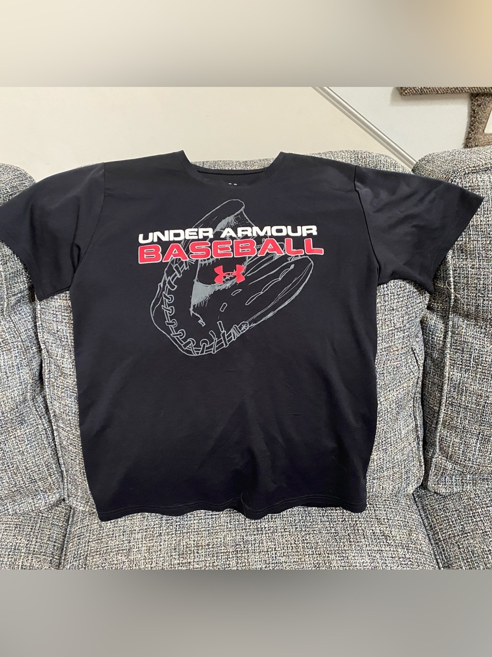3/$15 - Under Armour Baseball Black Short Sleeve T-shirt, Size Youth Large